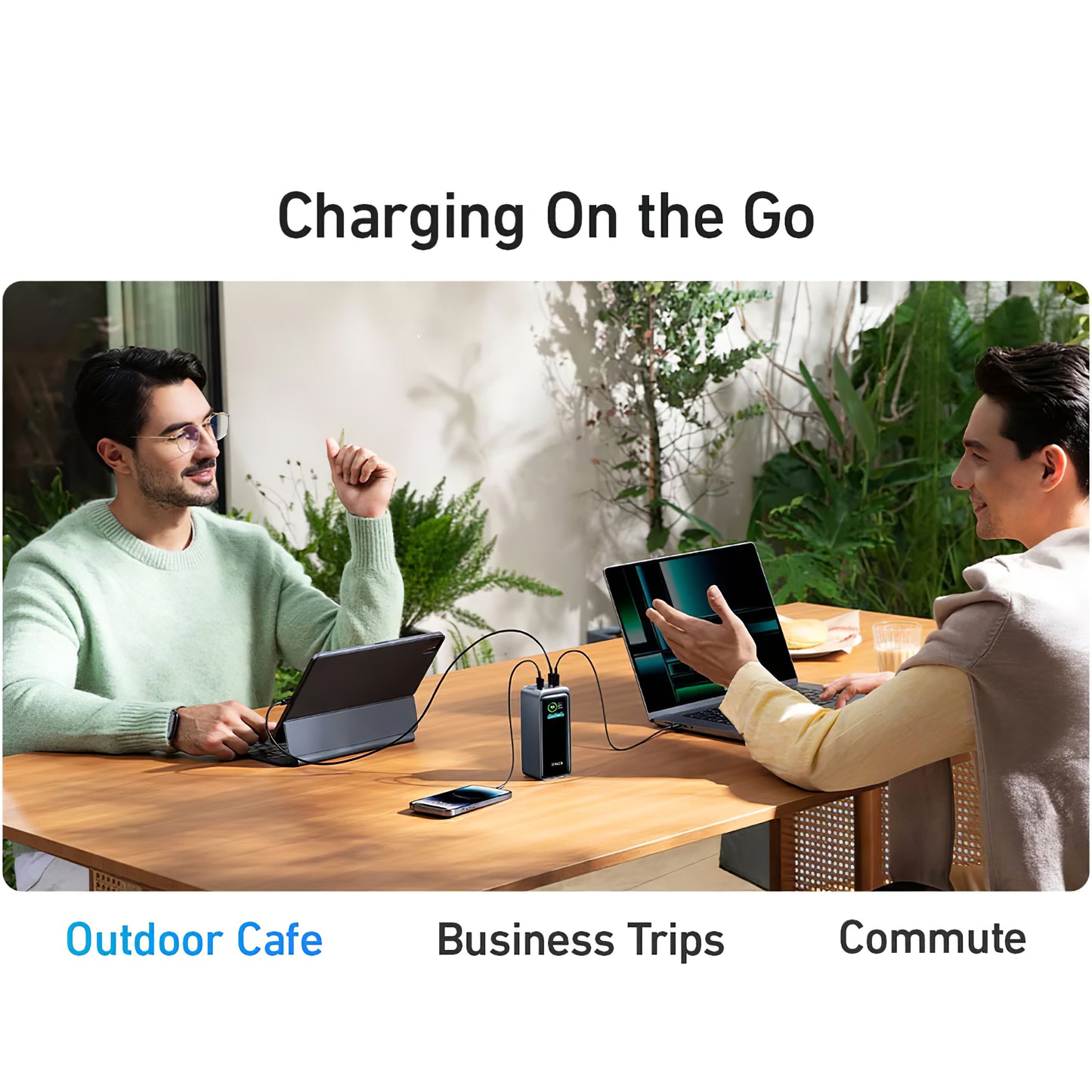 Anker Prime Externe Batterie, 20000mAh, 200W, QC + PD, 1 x USB-A - 2 x USB-C, Schwarz A1336011 