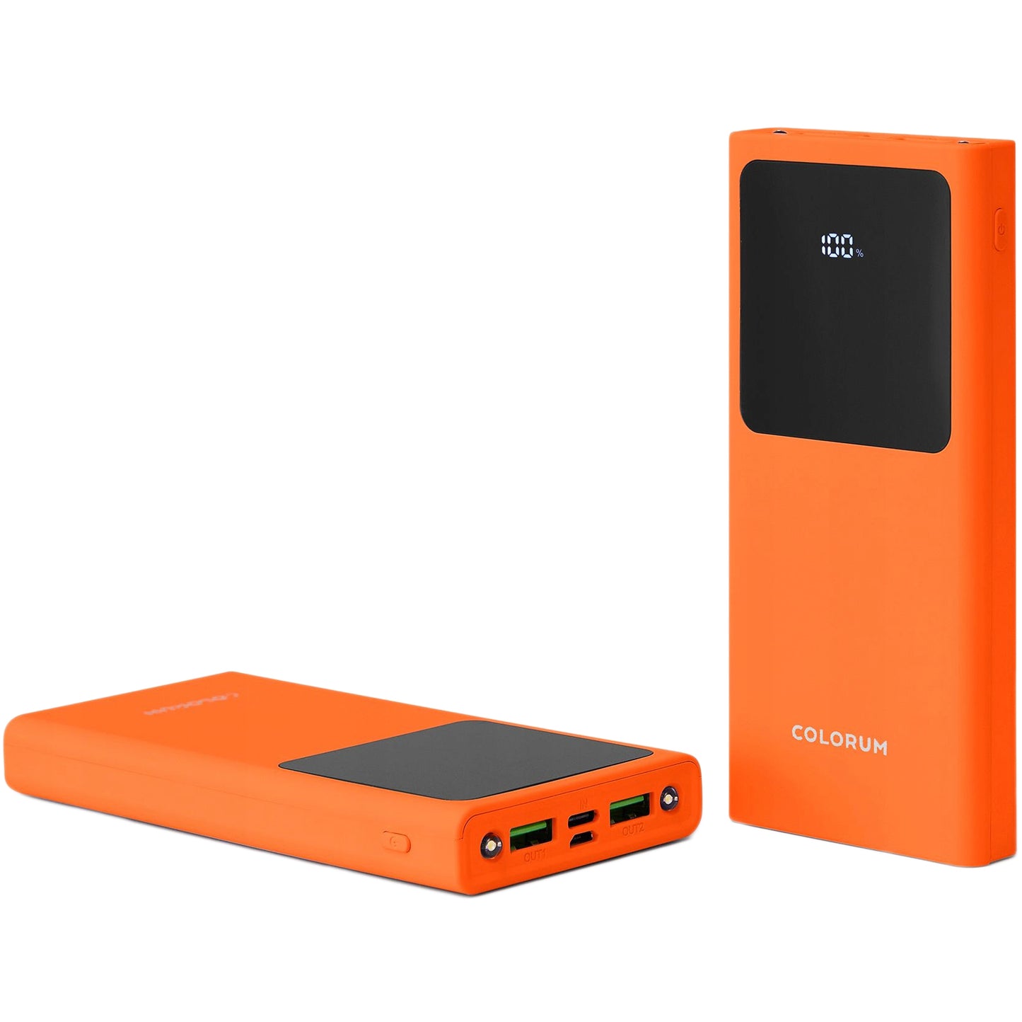 Externe Batterie Colorum CPB10-02, 10000mAh, 10W, 2 x USB-A, Orange 