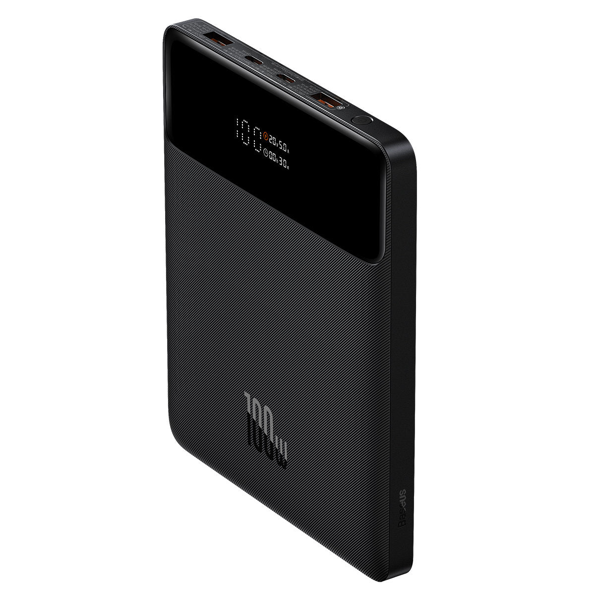 Baseus Blade Ultrathin Externer Akku, 20000mAh, 100W, QC + PD, 2 x USB-A - 2 x USB-C, Schwarz PPBL000201 PPBL000201