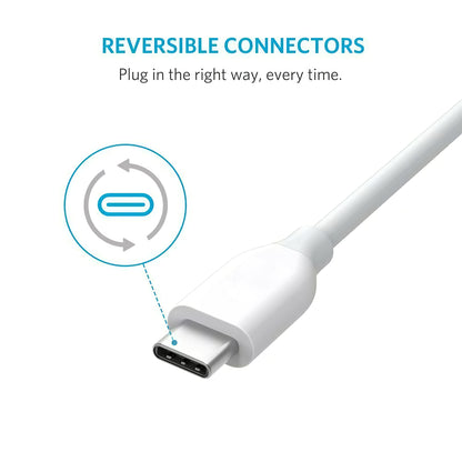 USB-A zu USB-C Anker PowerLine Daten- und Ladekabel, 18W, 0.9m, Weiß A8163021 