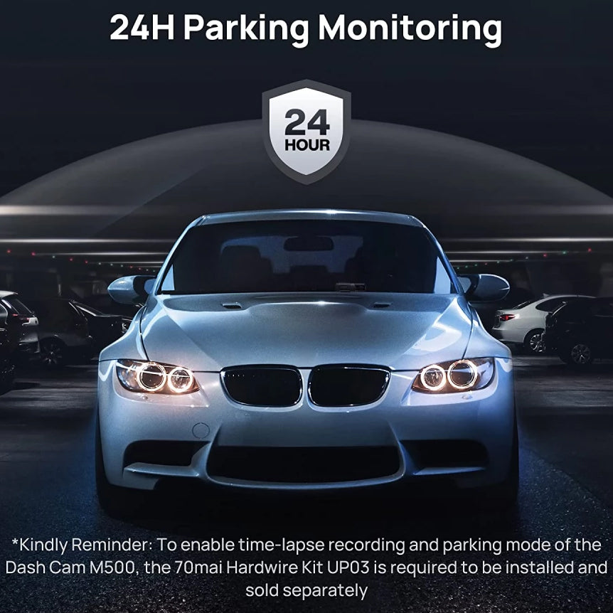 Autokamera 70mai Dash Cam M500, 1944P, Wi-Fi, GPS, AI, 64Gb 