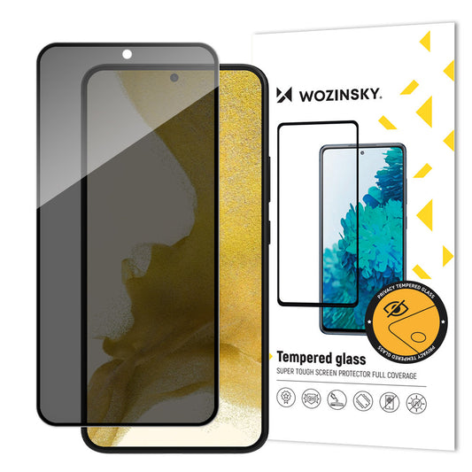 WZK AntiSpy Privacy Screen Protector für Samsung Galaxy S23+ S916, Schutzglas, Vollverklebung 
