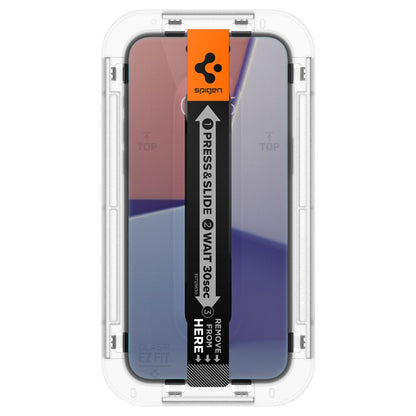 Spigen EZ FIT Displayschutzfolie für Apple iPhone 15 Pro Max, Schutzglas, Vollverklebung, 2.5D AGL07118 AGL07118 
