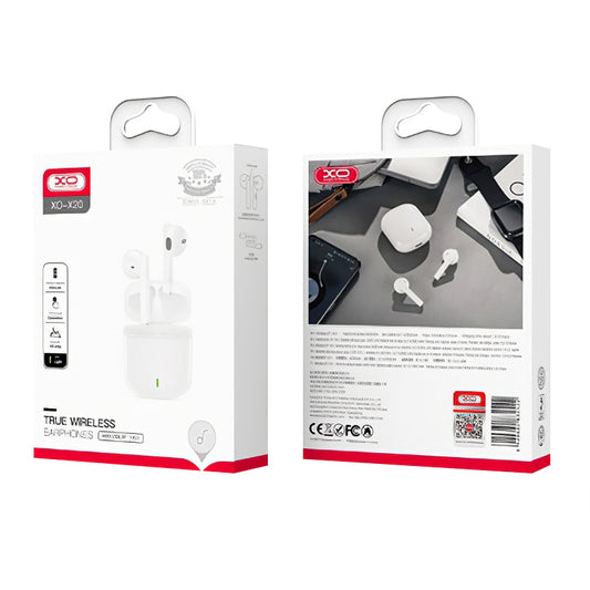 Handsfree Bluetooth XO Design X20, TWS, White 