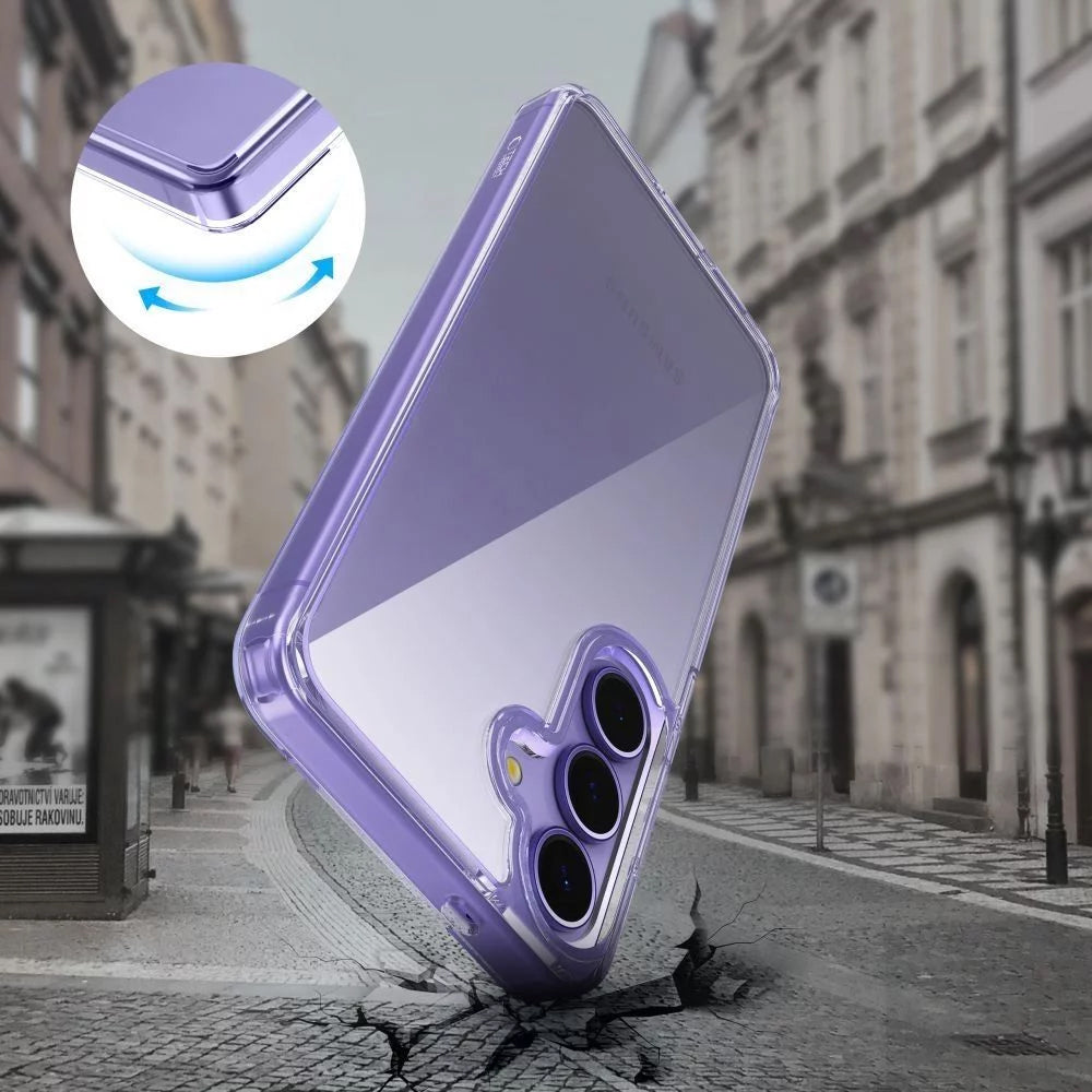 Hülle für Samsung Galaxy S25 Edge S937, Tech-Protect, Flexair Hybrid, Transparent
